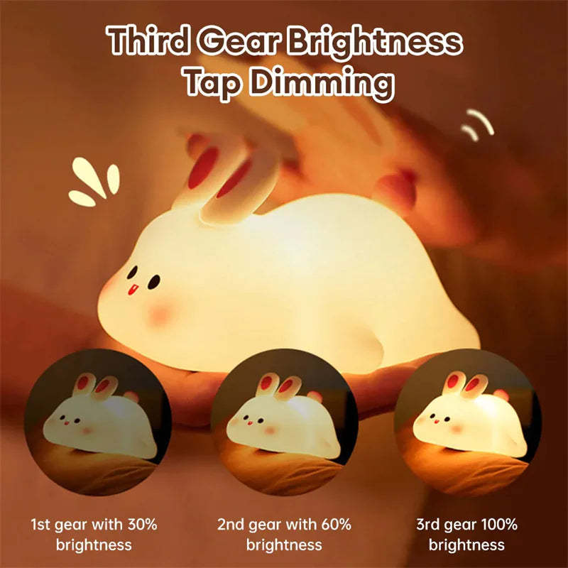 Dazzlefinds™ Rabbit Silicone Lamp