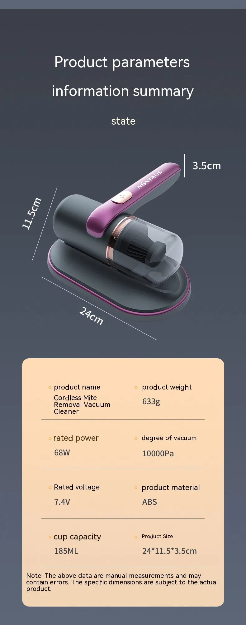 Mite Remover Vacuum Cleaner